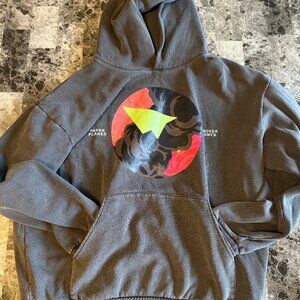 Paper Planes  x Nover Hoodie Mens Size L Pullover Black Streetwear